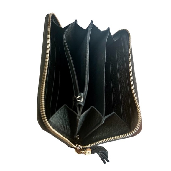 GUCCI Black Soho Leather Zip Around Wallet - Picture 2 of 6